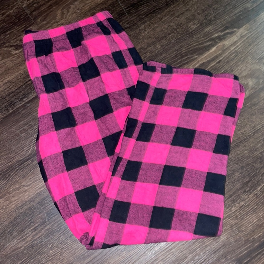 Pink Plaid PJ Pants